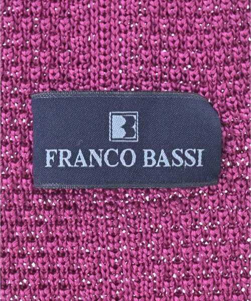 FRANCO BASSI（フランコ　バッシ）ネクタイ ピンク サイズ:- メンズ/2200653560588