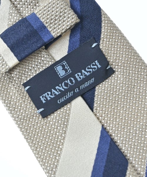 FRANCO BASSI（フランコ　バッシ）ネクタイ ベージュ サイズ:- メンズ/2200718508227