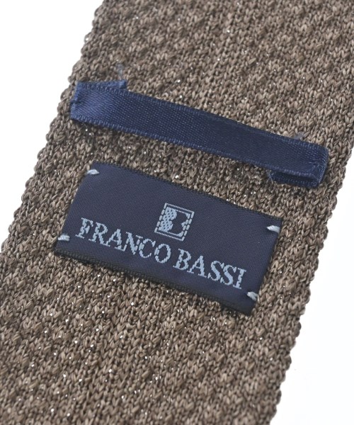 FRANCO BASSI（フランコ　バッシ）ネクタイ 茶 サイズ:- メンズ/2200706289084