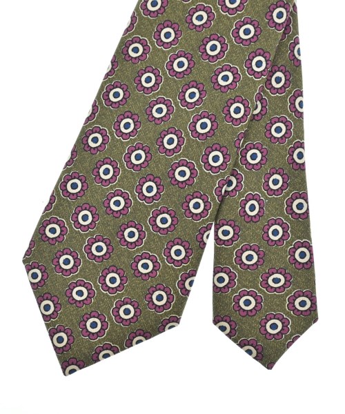 FRANCO BASSI（フランコ　バッシ）ネクタイ カーキ サイズ:- メンズ/2200662496205