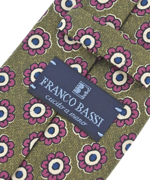 FRANCO BASSI（フランコ　バッシ）ネクタイ カーキ サイズ:- メンズ/2200662496205