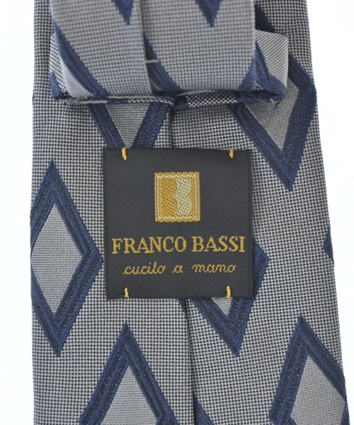 FRANCO BASSI（フランコ　バッシ）ネクタイ グレー サイズ:- メンズ/2200728098176