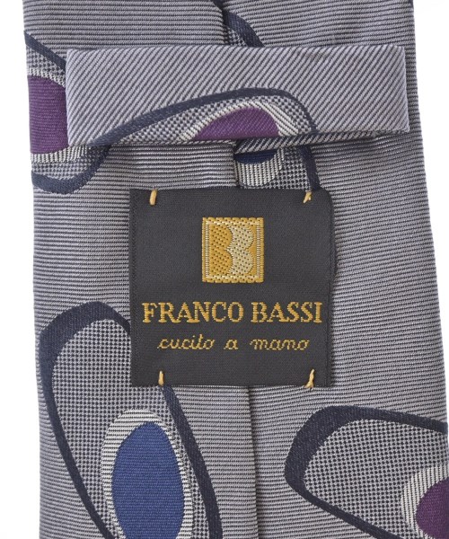 FRANCO BASSI（フランコ　バッシ）ネクタイ グレー サイズ:- メンズ/2200725581114