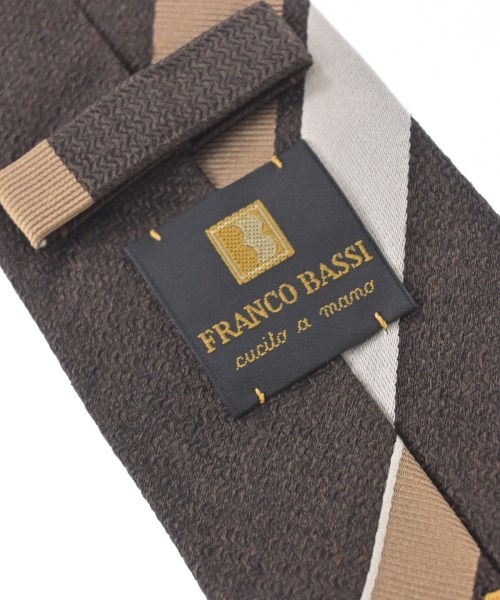 FRANCO BASSI（フランコ　バッシ）ネクタイ 茶 サイズ:- メンズ/2200727563156