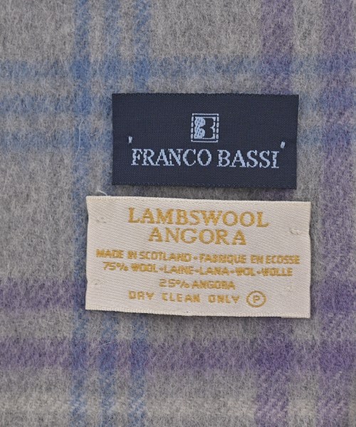 FRANCO BASSI（フランコ　バッシ）マフラー グレー サイズ:- メンズ/2200686133162