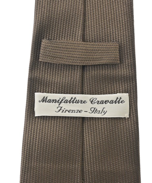 Manifatture Cravatte（マニファトーレ　クラバッテ）ネクタイ 茶 サイズ:- メンズ/2200709783077