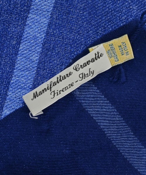 Manifatture Cravatte（マニファトーレ　クラバッテ）マフラー 青 サイズ:- メンズ/2200659871114