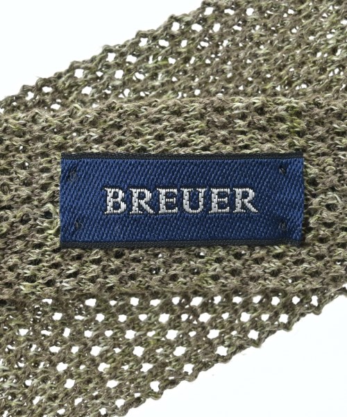 BREUER（ブリューワー）ネクタイ カーキ サイズ:- メンズ/2200681611313
