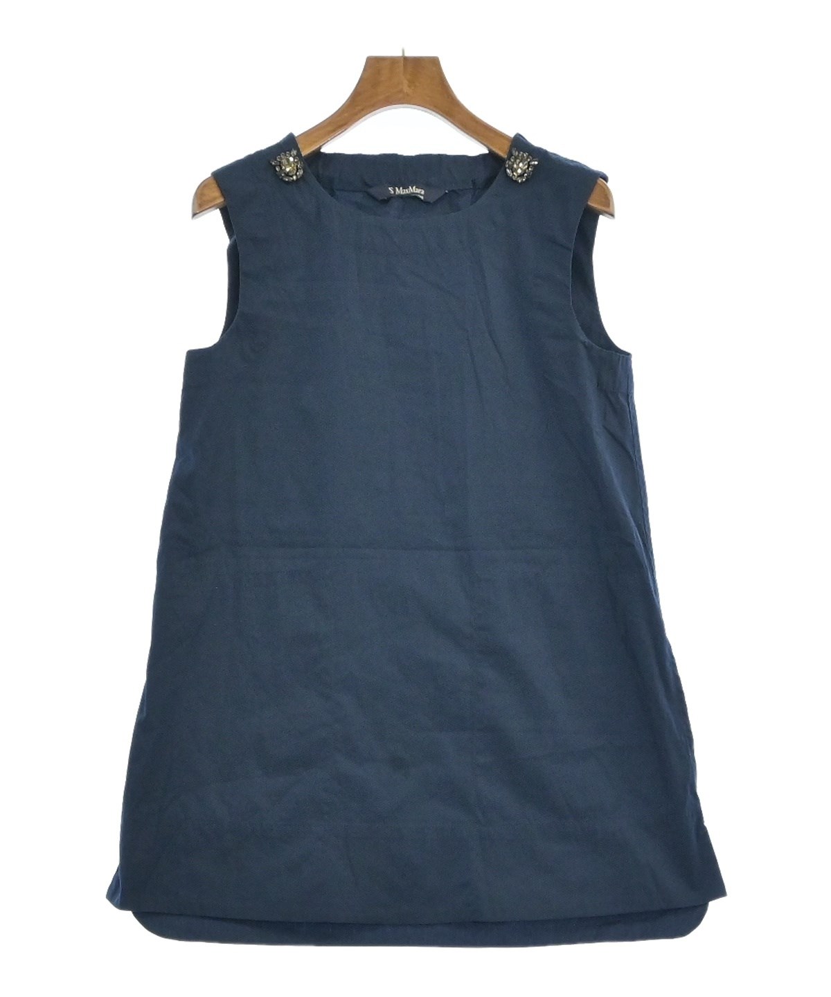 S Max Mara（エス マックス マーラ）ブラウス 紺 サイズ:-(M位 