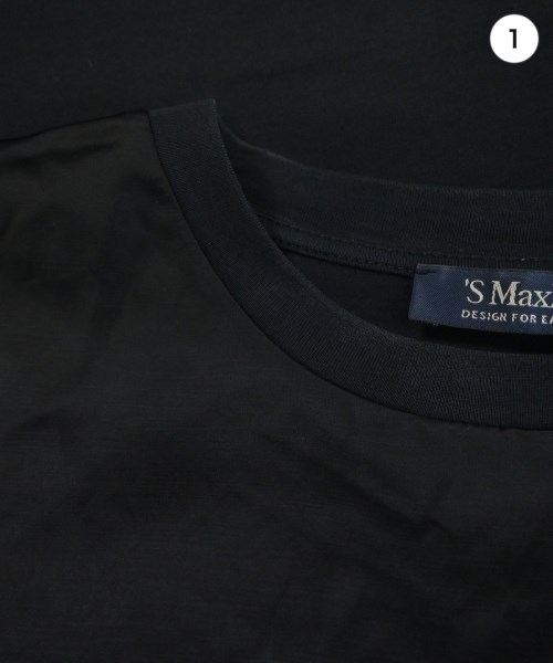 'S Max Mara（エス　マックス　マーラ）Tシャツ・カットソー 黒 サイズ:38(S位) レディース/2200623318201
