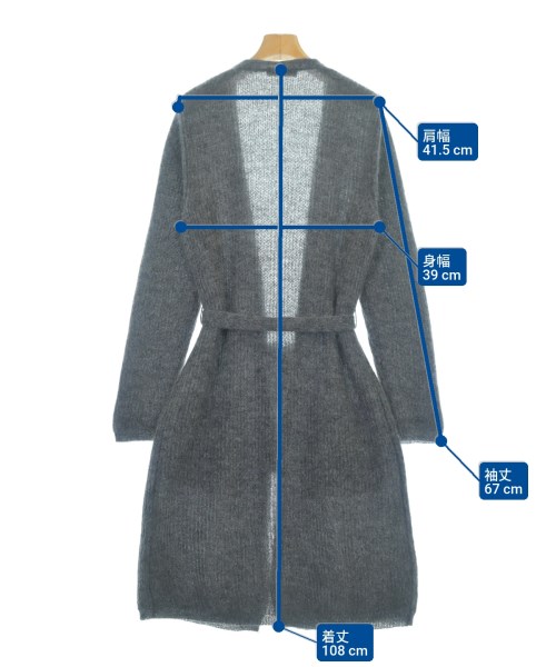 'S Max Mara（エス　マックス　マーラ）カーディガン グレー サイズ:M レディース/2200615351056