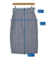 'S Max Mara（エス　マックス　マーラ）ひざ丈スカート 紺 サイズ:38(S位) レディース/2200605479227