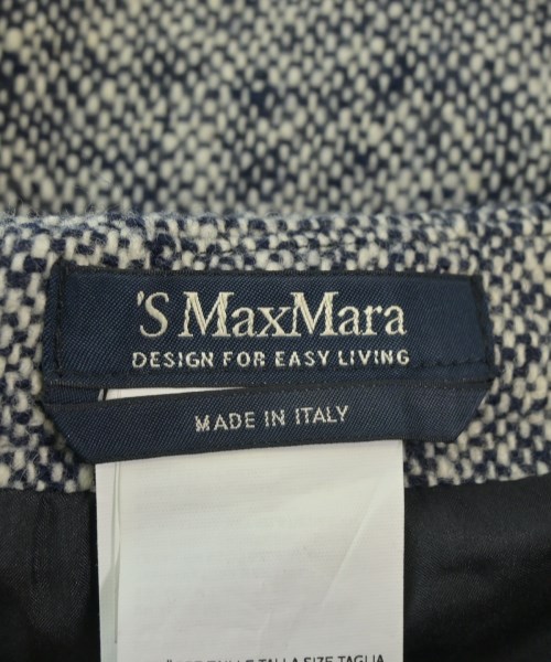 'S Max Mara（エス　マックス　マーラ）ひざ丈スカート 紺 サイズ:40(M位) レディース/2200674596061