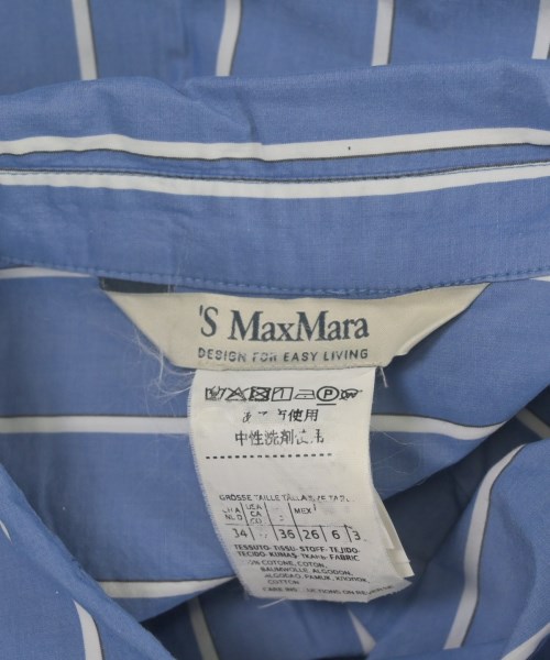 'S Max Mara（エス　マックス　マーラ）シャツワンピース 青 サイズ:-(M位) レディース/2200655772064
