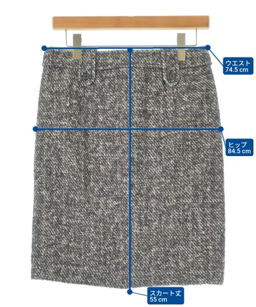 'S Max Mara（エス　マックス　マーラ）ひざ丈スカート 紫 サイズ:38(S位) レディース/2200658722011