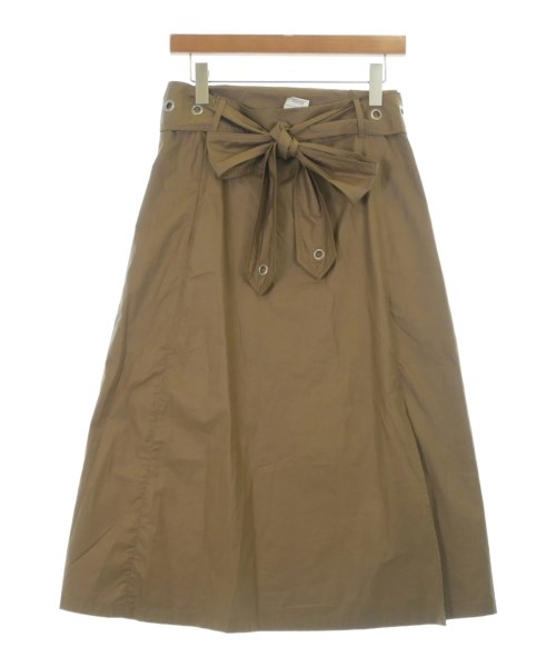 'S Max Mara（エス　マックス　マーラ）ひざ丈スカート 茶 サイズ:38(S位) レディース/2200717316175