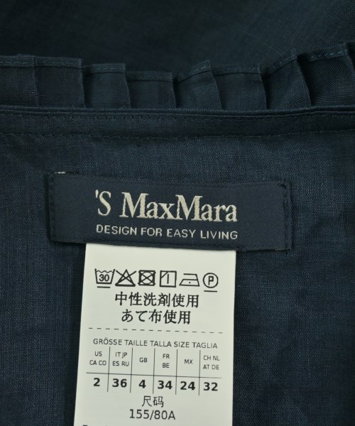 'S Max Mara（エス　マックス　マーラ）ワンピース 紺 サイズ:36(XS位) レディース/2200705491020