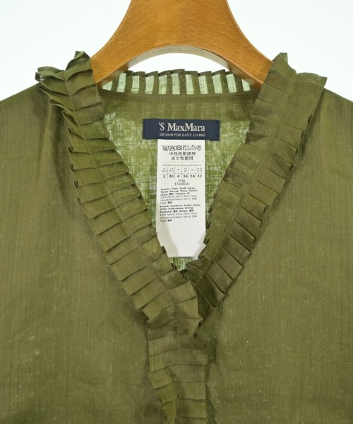 'S Max Mara（エス　マックス　マーラ）ブラウス カーキ サイズ:36(XS位) レディース/2200705491037