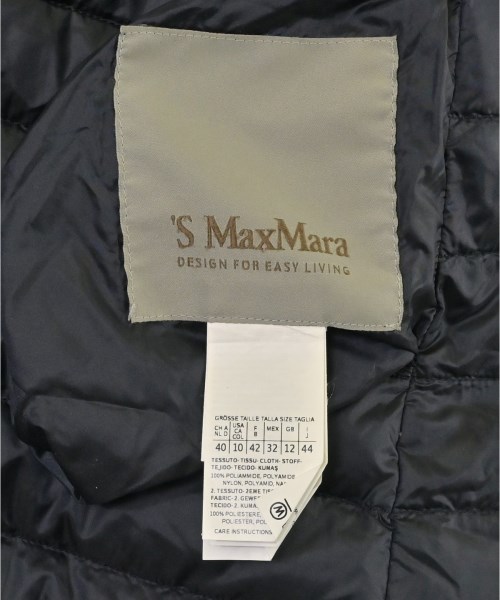 'S Max Mara（エス　マックス　マーラ）ダウンコート 紺 サイズ:44(L位) レディース/2200664213077