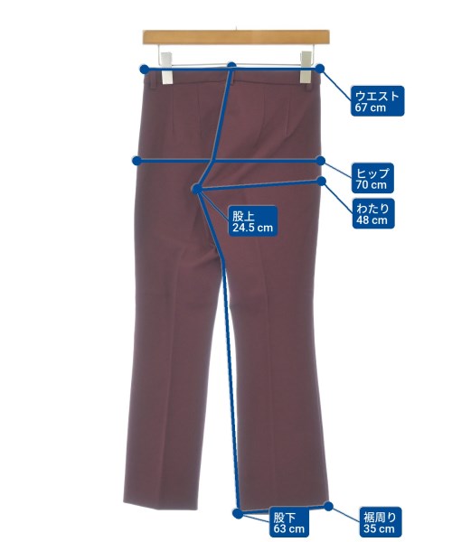 'S Max Mara（エス　マックス　マーラ）スラックス 赤 サイズ:34(XXS位) レディース/2200671901202
