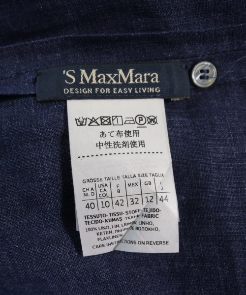 'S Max Mara（エス　マックス　マーラ）ブラウス 紺 サイズ:44(L位) レディース/2200729340441