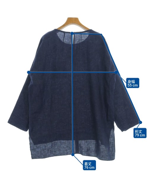'S Max Mara（エス　マックス　マーラ）ブラウス 紺 サイズ:44(L位) レディース/2200729340441