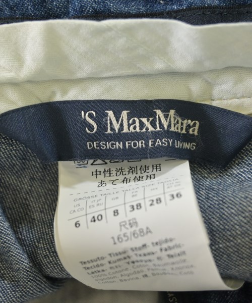 'S Max Mara（エス　マックス　マーラ）デニムパンツ 青 サイズ:40(M位) レディース/2200726326141