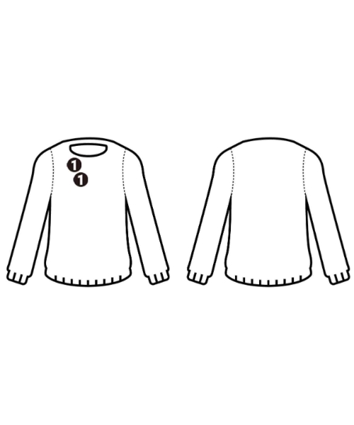 'S Max Mara（エス　マックス　マーラ）ニット・セーター グレー サイズ:-(L位) レディース/2200711958203