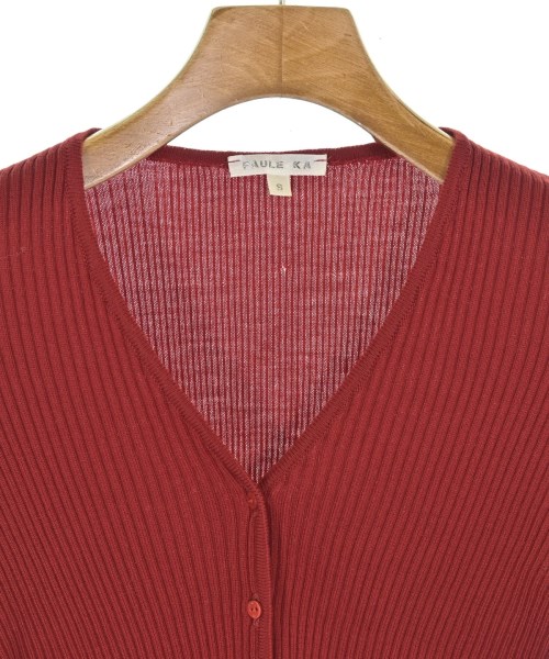 PAULE KA（ポールカ）カーディガン 赤 サイズ:S レディース/2200623622032