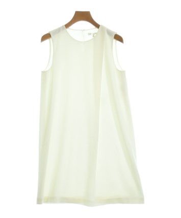 PAULE KA　ポールカ　ストレッチ　ペプラム　清楚　ワンピース　３６ PAULE KA（ポールカ）ワンピース 白 サイズ:36(XS位) レディース