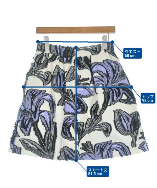 PAULE KA（ポールカ）ひざ丈スカート 白 サイズ:38(S位) レディース/2200619948061