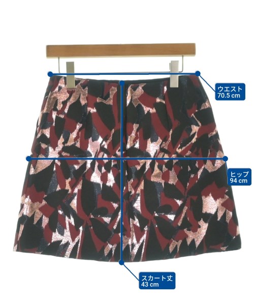 PAULE KA（ポールカ）ミニスカート 赤 サイズ:38(S位) レディース/2200673367044