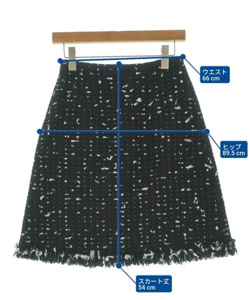 PAULE KA（ポールカ）ひざ丈スカート 黒 サイズ:36(XS位) レディース/2200673367051