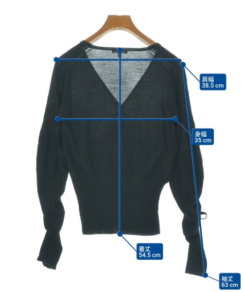 PAULE KA（ポールカ）カーディガン 黒 サイズ:M レディース/2200652223125