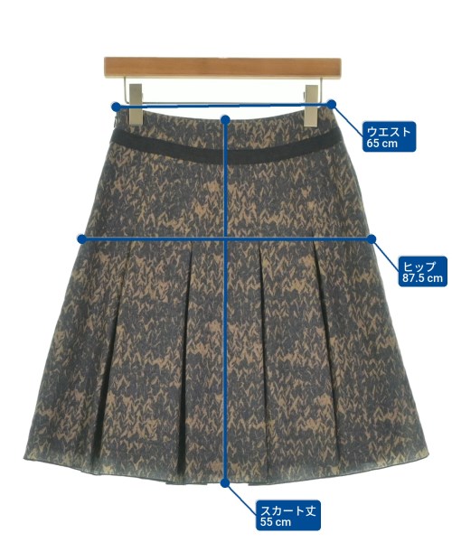 PAULE KA（ポールカ）ひざ丈スカート ベージュ サイズ:36(XS位) レディース/2200630010068