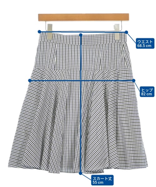 PAULE KA（ポールカ）ひざ丈スカート 紺 サイズ:38(S位) レディース/2200685461020