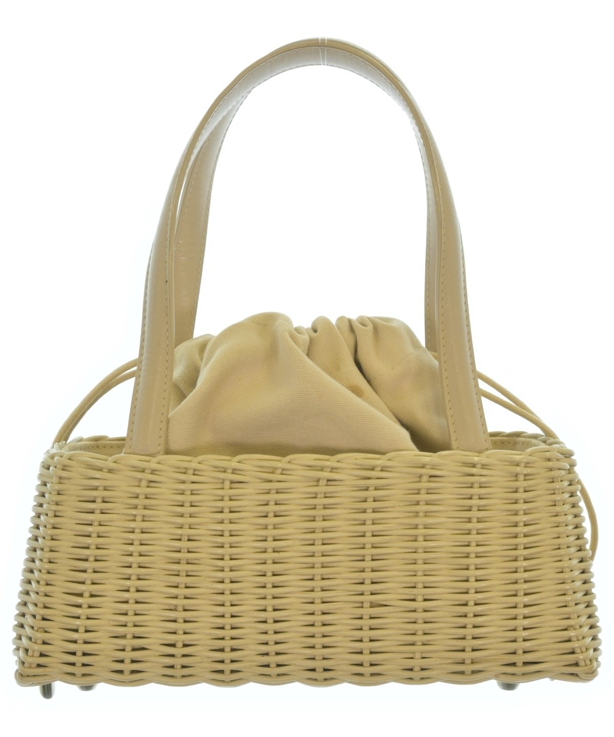 【本日限定価格】PAULE KA ポールカ ハンドバッグ カゴバッグ ラタン PAULE KA（ポールカ）かごバッグ ベージュ サイズ:- レディース