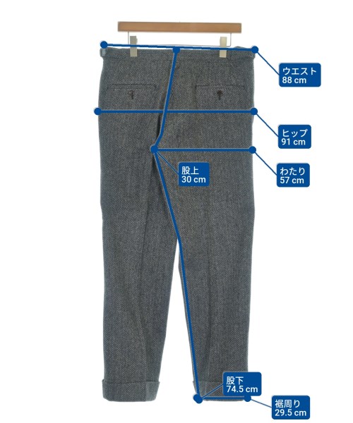 BLACK FLEECE BY Brooks Brothers（ブラックフリースバイブルックスブラザーズ）スラックス グレー サイズ:BB2(L位) メンズ/2200620645300