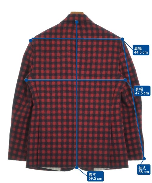 BLACK FLEECE BY Brooks Brothers（ブラックフリースバイブルックスブラザーズ）テーラードジャケット 赤 サイズ:BB0(S位) メンズ/2200627722028