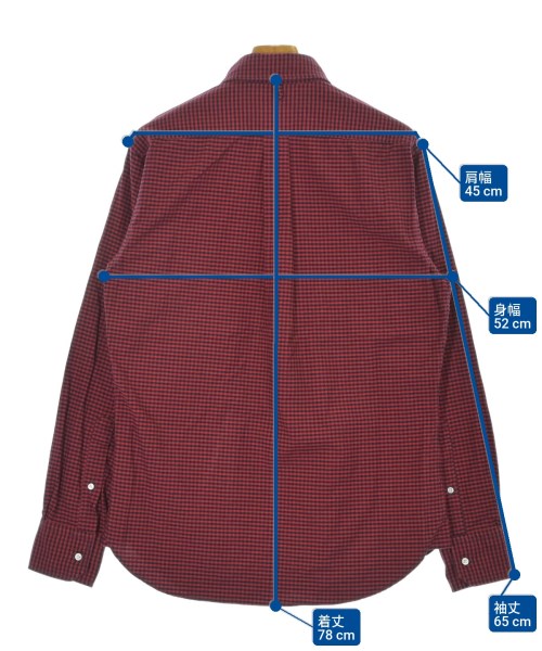 BLACK FLEECE BY Brooks Brothers（ブラックフリースバイブルックスブラザーズ）カジュアルシャツ 赤 サイズ:BB2(L位) メンズ/2200693317111