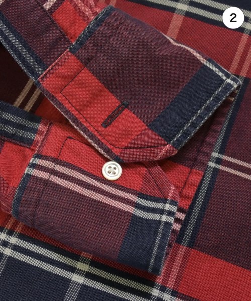 BLACK FLEECE BY Brooks Brothers（ブラックフリースバイブルックスブラザーズ）カジュアルシャツ 赤 サイズ:BB2(L位) メンズ/2200693317128