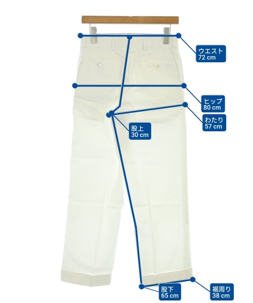 BLACK FLEECE BY Brooks Brothers（ブラックフリースバイブルックスブラザーズ）スラックス 白 サイズ:BB0(S位) レディース/2200650579033