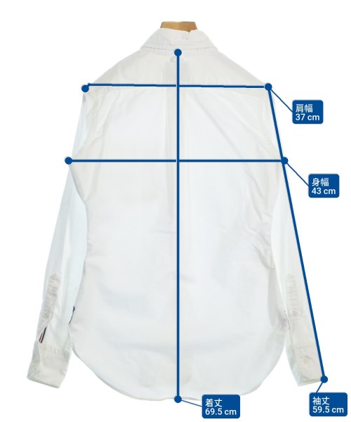 BLACK FLEECE BY Brooks Brothers（ブラックフリースバイブルックスブラザーズ）カジュアルシャツ 白 サイズ:BB1(M位) レディース/2200660935027