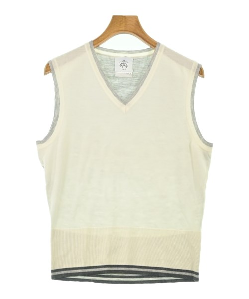 BLACK FLEECE BY Brooks Brothers（ブラックフリースバイブルックスブラザーズ）ベスト 白 サイズ:-(S位) メンズ/2200703668363