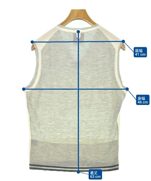 BLACK FLEECE BY Brooks Brothers（ブラックフリースバイブルックスブラザーズ）ベスト 白 サイズ:-(S位) メンズ/2200703668363