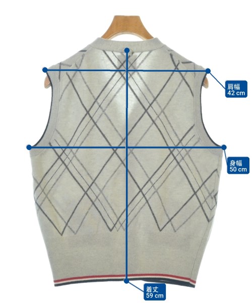 BLACK FLEECE BY Brooks Brothers（ブラックフリースバイブルックスブラザーズ）ベスト グレー サイズ:BB2(L位) メンズ/2200704225848