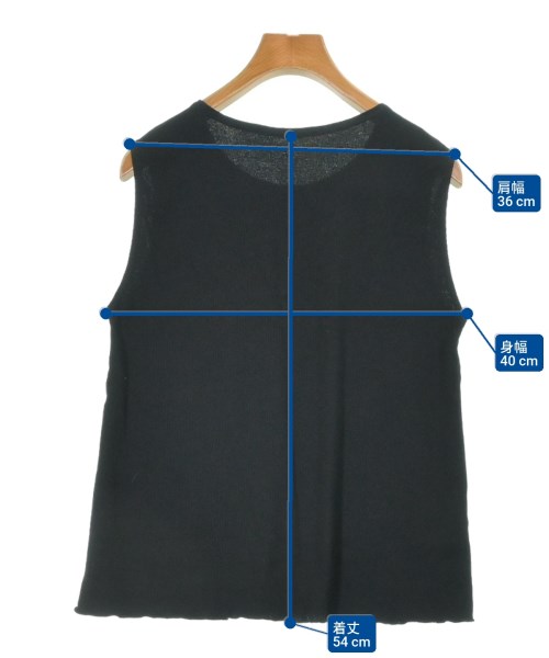 JURGEN LEHL（ヨーガンレール）タンクトップ 黒 サイズ:M レディース/2200611854087