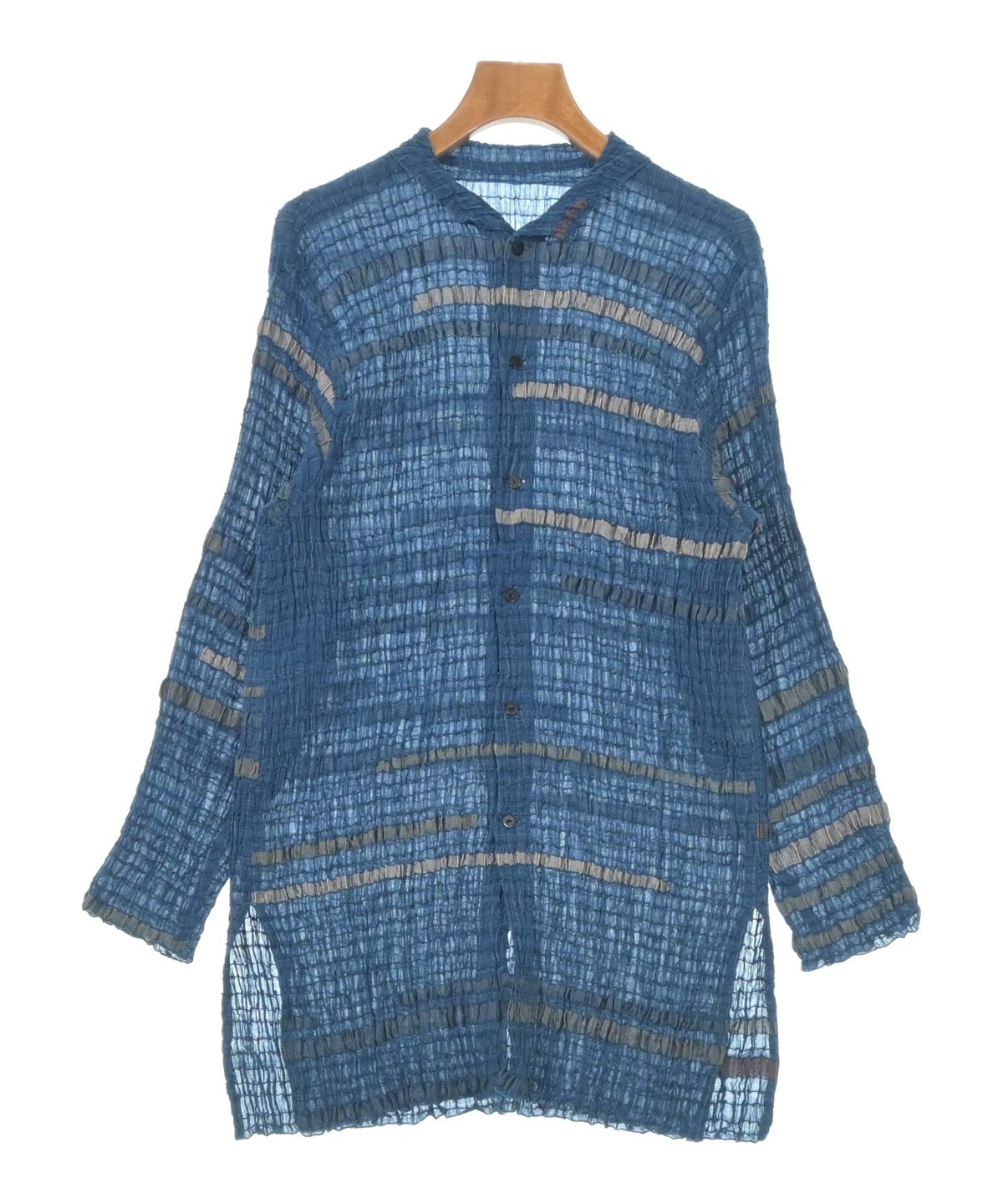 JURGEN LEHL（ヨーガンレール）カジュアルシャツ 青 サイズ:M