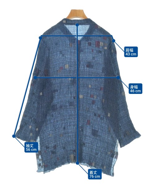 JURGEN LEHL（ヨーガンレール）カジュアルシャツ 紺 サイズ:M レディース/2200620526081