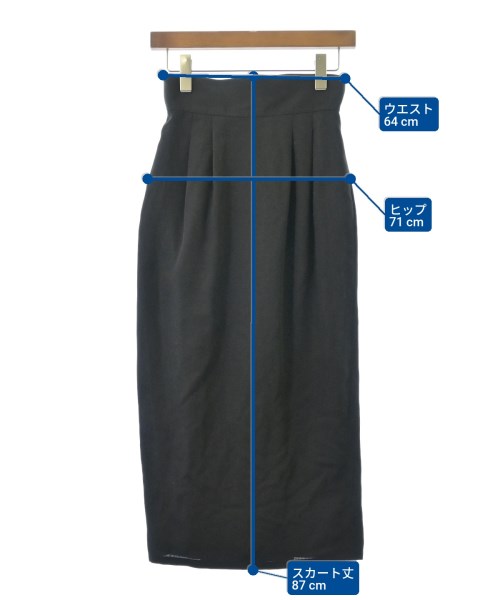 JURGEN LEHL（ヨーガンレール）ロング・マキシ丈スカート 黒 サイズ:M レディース/2200676802016